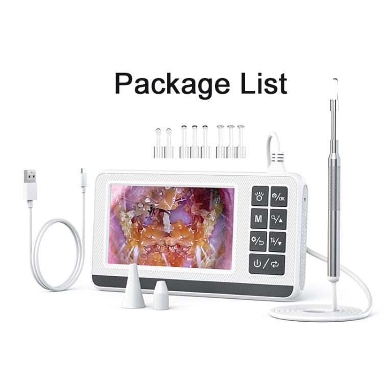 P60 4.3 inch IPS HD Screen Smart Visual Otoscope Ear Pick