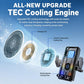 Wireless magnetic car charger holder with cooling engine design on the display module