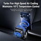 Wireless magnetic car air outlet charger holder with cooling fan and mounted phone