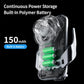 Wireless car charger open back showing built-in battery cells and cooling fan assembly