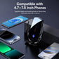 F4 Smart Infrared Sensing  Car Magnetic Wireless Charging Phone Holder, Gunmetal, Silver