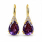 Zircon Teardrop Dangle Earrings for Women