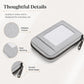 Accordion Multi-card Slot PU Leather Zipper Card Bag