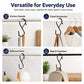 10pcs S-Shaped Windproof Spring-Clip Storage Hook with Safety Buckle
