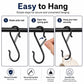 10pcs S-Shaped Windproof Spring-Clip Storage Hook with Safety Buckle