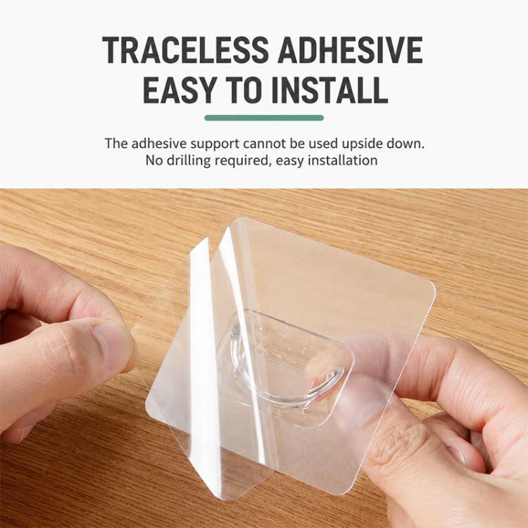 10pcs Drill-free Telescopic Rods Adhesive Hook Holder within 4.5 cm