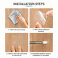 10pcs Drill-free Telescopic Rods Adhesive Hook Holder within 4.5 cm