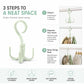 Multifunctional Rotatable Wardrobe Four Claws Storage Hook