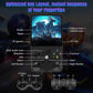 Black handheld retro game console control layout with screen, rockers, and buttons