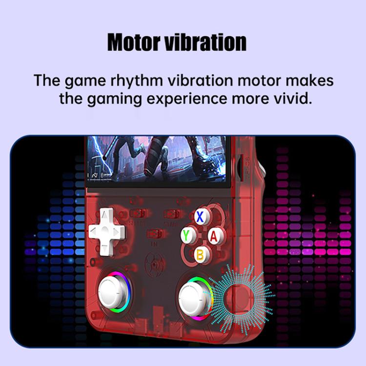 Handheld console front controls with highlighted motor vibration area