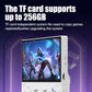 Handheld game console with side TF card slot and front display