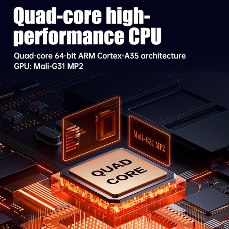 Handheld console electronics graphic with CPU chip design