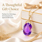 Amethyst Crystal Gemstone Pendant Necklaces