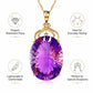 Amethyst Crystal Gemstone Pendant Necklaces