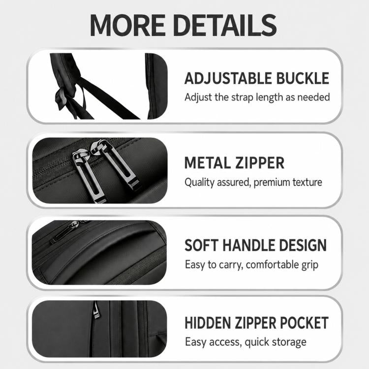 OUMANTU 1905 Large Capacity Waterproof Business Laptop Backpack