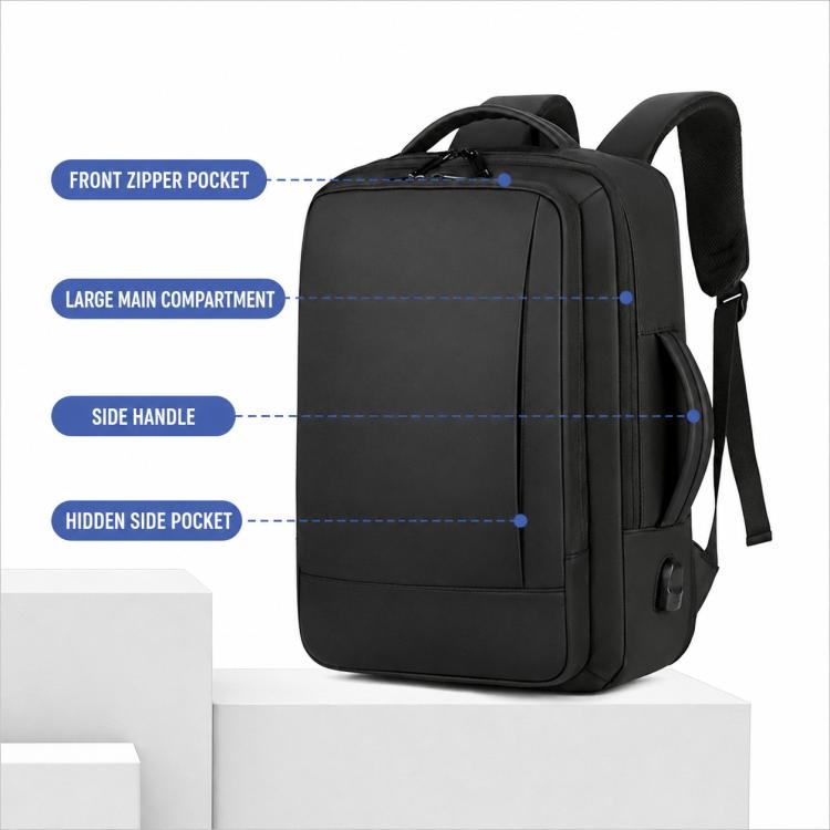 OUMANTU 1905 Large Capacity Waterproof Business Laptop Backpack
