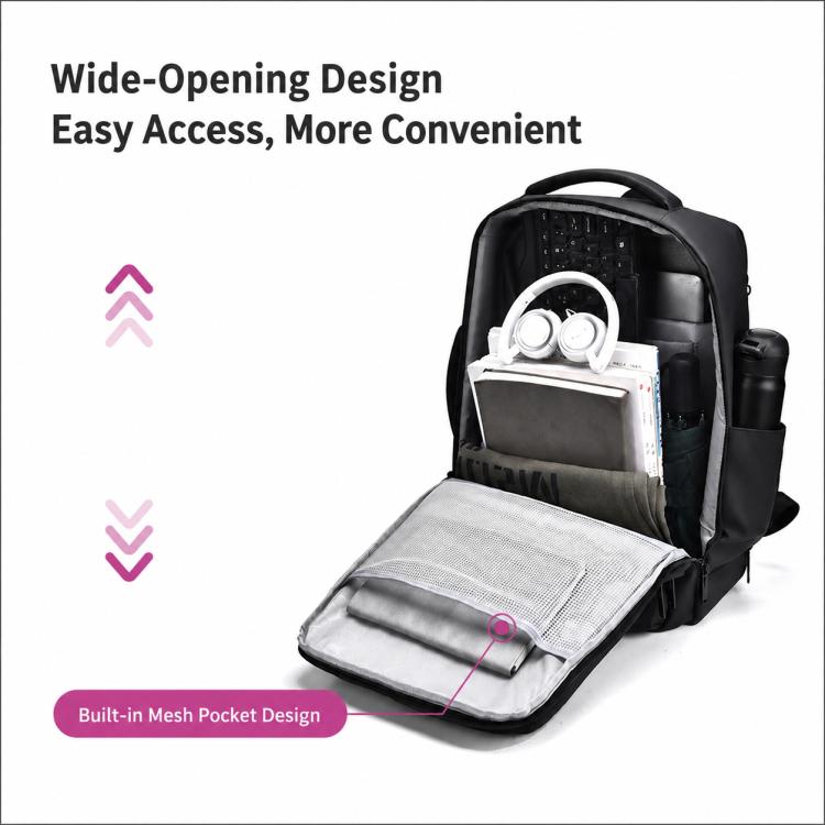 OUMANTU 2103B Large Capacity Waterproof Business Laptop Backpack