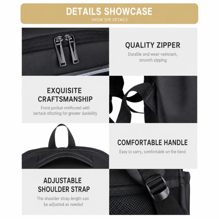 OUMANTU 2215 Large Capacity Waterproof Oxford Cloth Backpack