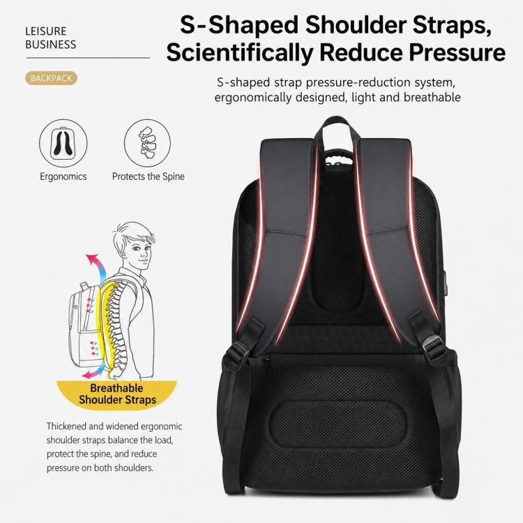 OUMANTU 2215 Large Capacity Waterproof Oxford Cloth Backpack