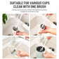 Silicone Bottle Brush Household Cup Cleaning Brush 2pcs, 26cm
