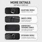 Adjustable buckle, smooth zippers, thickened handle, detachable buckle wet-dry bag, black.