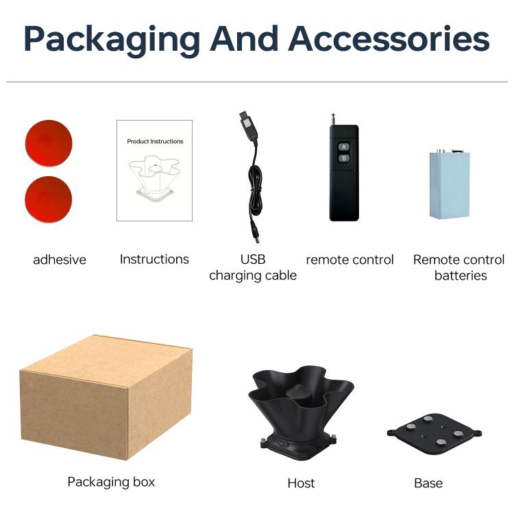 Feed spreader accessories set: remote, host, base, USB cable, instructions