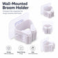 No-drill Suction Cup Bathroom Wall Mount Hook Mop Holder 4pcs, White  4pcs