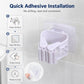 No-drill Suction Cup Bathroom Wall Mount Hook Mop Holder 4pcs, White  4pcs