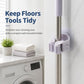 No-drill Suction Cup Bathroom Wall Mount Hook Mop Holder 4pcs, White  4pcs