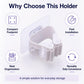 No-drill Suction Cup Bathroom Wall Mount Hook Mop Holder 4pcs, White  4pcs
