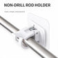 Drill-free Curtain Hanging Clips Multifunctional Curtain Rod Hook 4pcs, 30-50cm