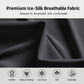 Men's quick-dry short-sleeve performance top, textured breathable fabric close-up