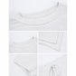Heather gray knit set detail collage: crew neckline, cuffs, hems, and drawstring waist