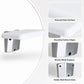 Wall Mounted Folding Solid Waiting Chairs Bathroom Stool Seat Toilet Chairs, Square (White)