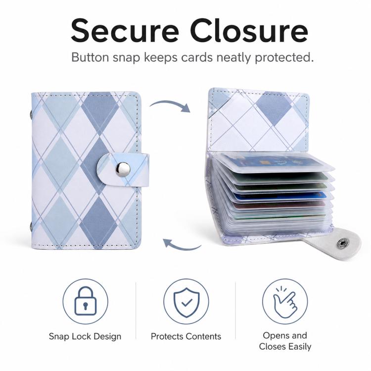 Multifunctional Large Capacity PU Leather Card Bag Short Wallet