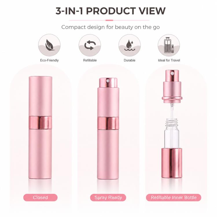 8ML Twist Up Portable Mini Refillable Perfume Atomizer