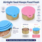2pcs Pet Food Cans Sealed Silicone Lid
