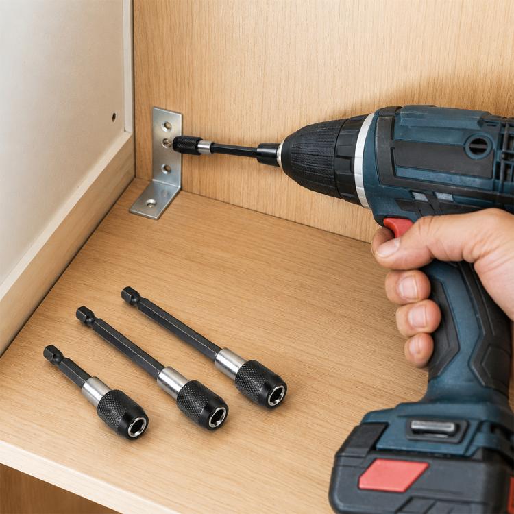 3pcs / Set Hexagonal Electric Drill Driver Extension Quick Conversion Bits, Conversion Bits