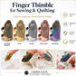 2pcs / Set S and M Household Adjustable Metal Sewing Thimble Finger Protectors, S and M