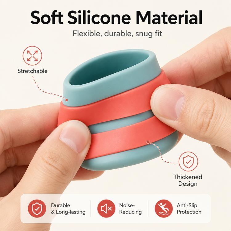 4pcs / Set Non-slip Silicone Table Chair Leg Caps