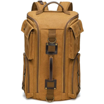 Outdoor Large Capacity Waterproof Travel Men Canvas Backpack