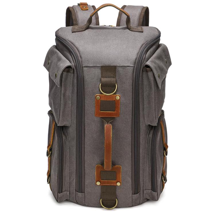 Outdoor Large Capacity Waterproof Travel Men Canvas Backpack
