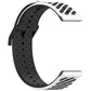 Twill Texture Breathable Silicone Watch Band, 20mm