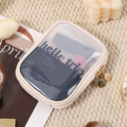 Portable High-Transparency Makeup Bag Mini Storage Bag, 15 x 12 x 4cm