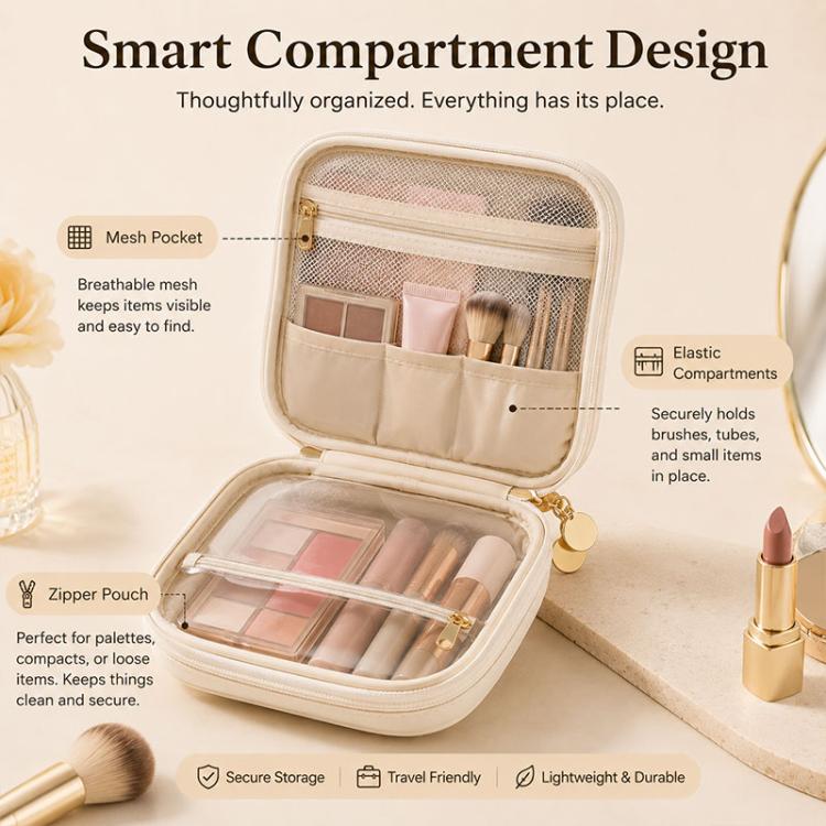 Portable High-Transparency Makeup Bag Mini Storage Bag, 15 x 12 x 4cm