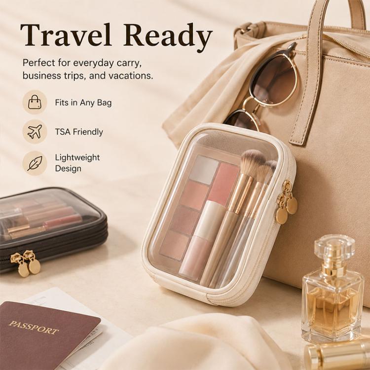 Portable High-Transparency Makeup Bag Mini Storage Bag, 15 x 12 x 4cm