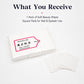 Disposable nail and eyelash wipes kit with packaged pads and loose wipe squares