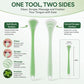 2pcs/Pack Double-Sided Silicone Tongue Scraper Oral Cleaning Tool