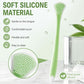 2pcs/Pack Double-Sided Silicone Tongue Scraper Oral Cleaning Tool