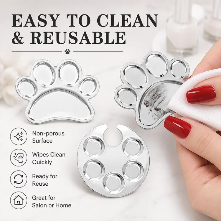 2pcs/Pack Nail Art Mixing Palette Makeup Foundation Mixing Palette